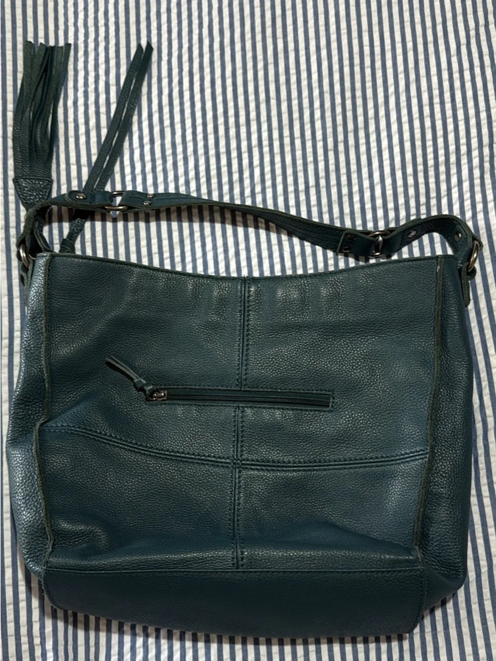 The Sak teal pebbled